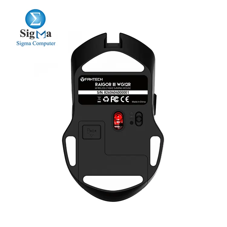 FANTECH RAIGOR III WG12R     Wireless rechargeable gaming mouse with 2000DPI  6 buttons  and 3 million clicks durability