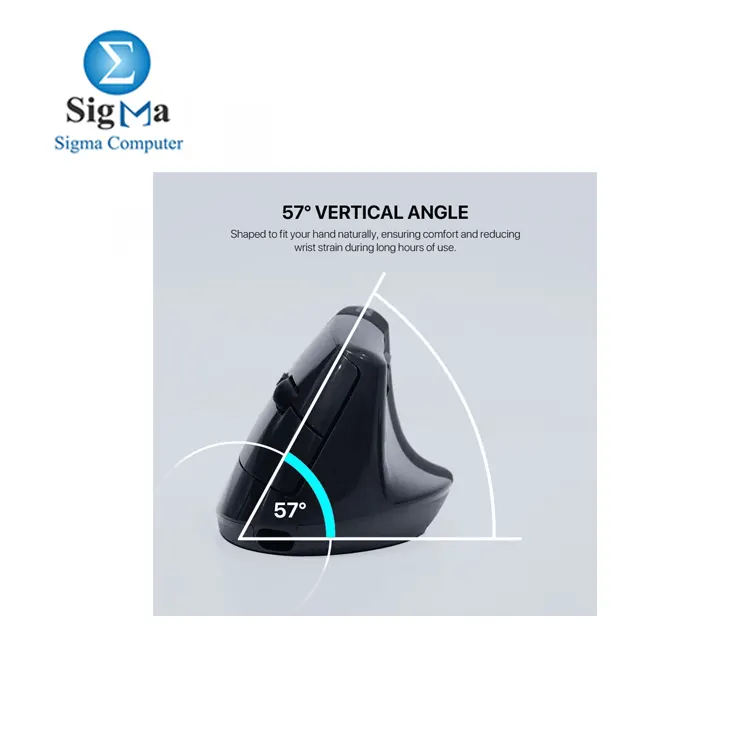 FANTECH W195R GO     Vertical dual-mode mouse  BT 5.1   2.4GHz   57   angle  silent clicks  rechargeable 500mAh  Pixart 3065 sensor.