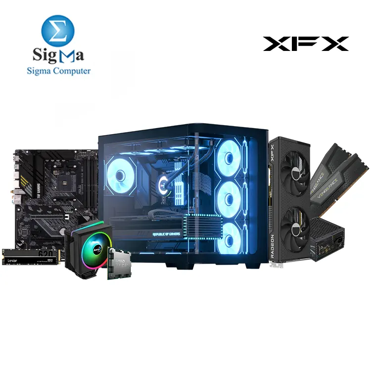 R5 8400F RX7600XT - ASUS TUF GAMING B550-PLUS WIFI II - AMD Ryzen 5 8400F TRAY - CORSAIR 2x8GB 5200MHz - XFX RX 7600 XT 16GB - Lexar NM620 256GB - Aerocool P500C Black And LUX PRO 750W 80 Plus Bronze - Air Cooler Cylon 4F ARGB R5 8400F RX7600XT - ASUS TUF GAMING B550-PLUS WIFI II - AMD Ryzen 5 8400F TRAY - CORSAIR 2x8GB 5200MHz - XFX RX 7600 XT 16GB - Lexar NM620 256GB - Aerocool P500C Black And LUX PRO 750W 80 Plus Bronze - Air Cooler Cylon 4F ARGB
