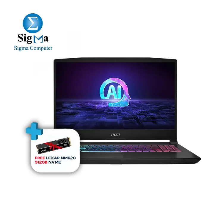 MSI Katana A15 Ryzen 9 - RTX 4050 - 16GB RAM - 512GB SSD - 15.6 FHD 144Hz IPS with Free Lexar 512GB NVMe SSD MSI Katana A15 Ryzen 9 - RTX 4050 - 16GB RAM - 512GB SSD - 15.6 FHD 144Hz IPS with Free Lexar 512GB NVMe SSD