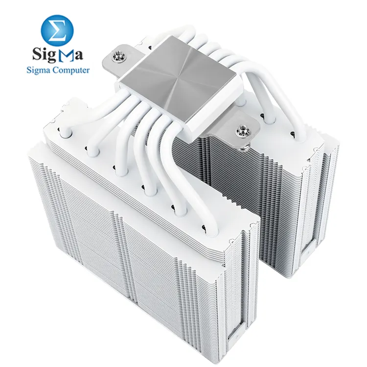 Thermalright Royal Pretor 130 WHITE     Dual tower cooler with 6  6mm heatpipes  copper base  130mm   120mm PWM fans  81.88   80.45 CFM   S-FDB V2 bearings