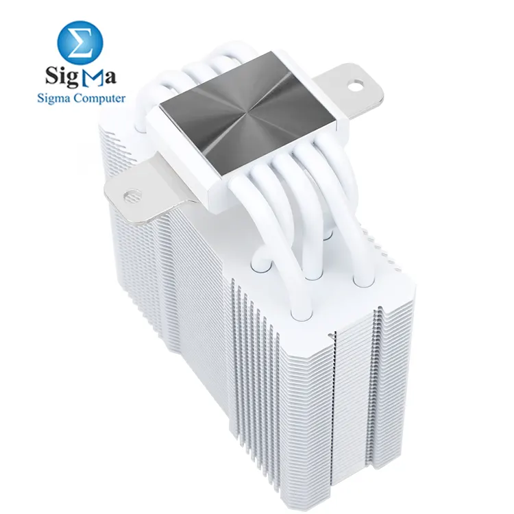 Thermalright Assassin King 120 Mini WHITE ARGB – 135mm height, 5×6mm heatpipes, 980g, 120mm fan (1500 RPM, 64.87 CFM, 25.6 dBA), ARGB, Intel & AMD support