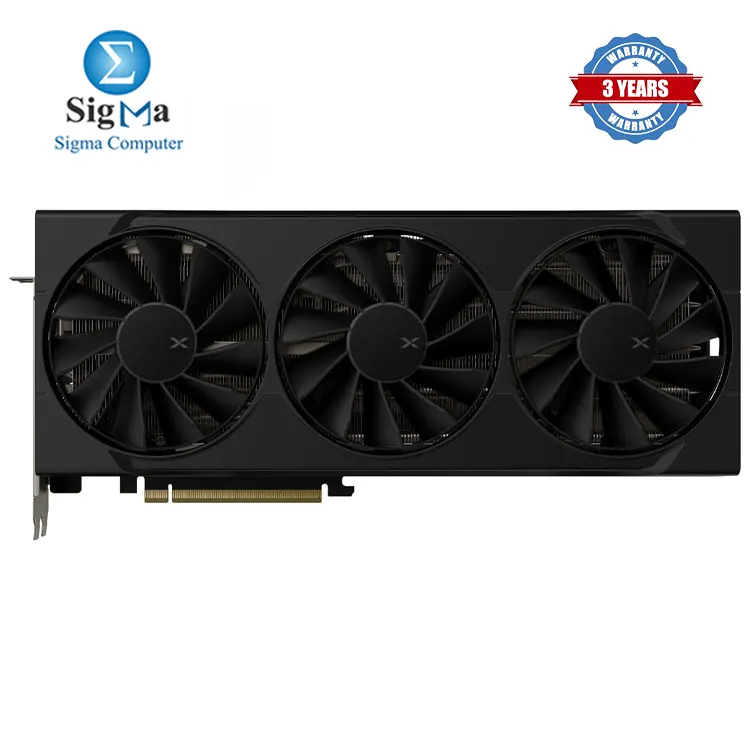 XFX RX 9070 XT – AMD RDNA 4 GPU, 16GB GDDR6, 4096 cores, 2970 MHz boost, PCIe 5.0, triple-fan, 2×8-pin, 800W PSU, 3x DP 2.1, 1x HDMI 2.1.