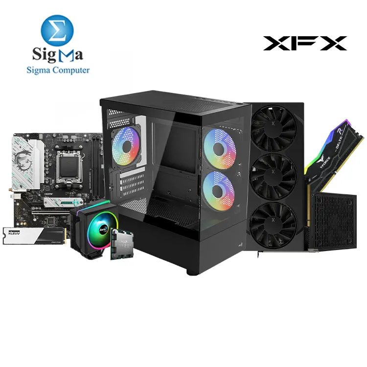 XFX Builds -14- MSI B650M GAMING WIFI - AMD Ryzen 5 8400F TRAY - TEAMGROUP 1x16GB 6000MHz - XFX RX 9060 XT 16GB - KLEVV CRAS C910 500GB - Aerocool Cylon 4F ARGB - Aerocool Viewport mini tower And LUX 750W POWER SUPPLY 80 PLUS BRONZE XFX Builds -14- MSI B650M GAMING WIFI - AMD Ryzen 5 8400F TRAY - TEAMGROUP 1x16GB 6000MHz - XFX RX 9060 XT 16GB - KLEVV CRAS C910 500GB - Aerocool Cylon 4F ARGB - Aerocool Viewport mini tower And LUX 750W POWER SUPPLY 80 PLUS BRONZE