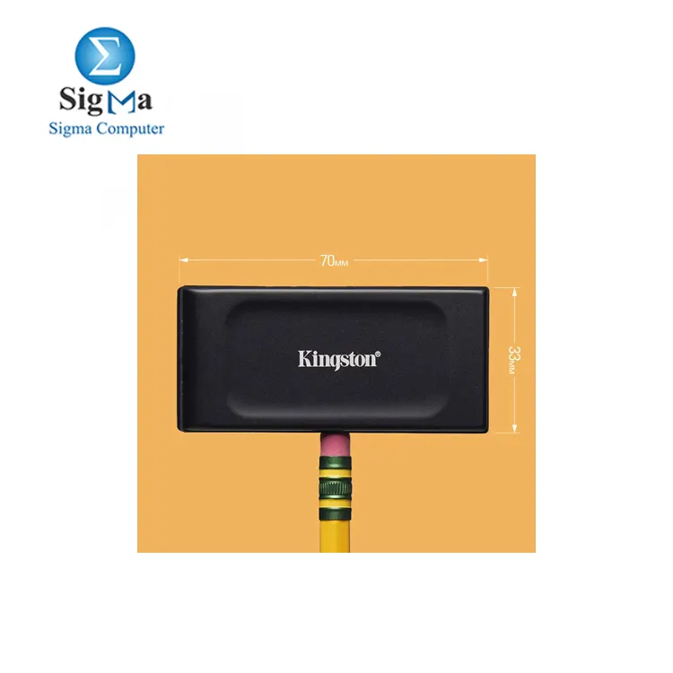 KINGSTON SSD External XS1000 1TB BLACK Up to 1050 1000 MB s USB 3.2 Gen.2 Type-A 
