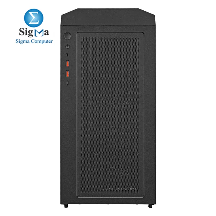 Cougar UNIFACE RGB Black     Mid Tower case with E-ATX support  400mm GPU clearance  4 pre-installed ARGB fans  USB-C  tempered glass  and 420mm radiator support.