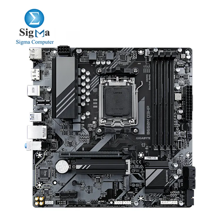GIGABYTE B650M D3HP AM5 socket, DDR5 support, PCIe 4.0 M.2, 2.5GbE LAN, HDMI & DP, Smart Fan 6, Micro ATX.