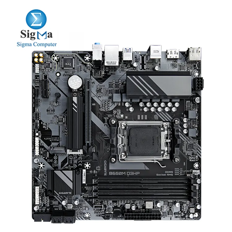 GIGABYTE B650M D3HP AM5 socket, DDR5 support, PCIe 4.0 M.2, 2.5GbE LAN, HDMI & DP, Smart Fan 6, Micro ATX.
