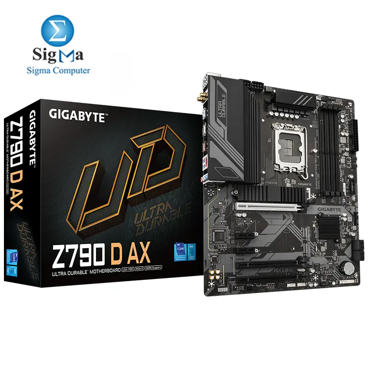GIGABYTE Z790 D AX ATX LGA1700 DDR5 7600 O.C. 3 M.2 PCIe 4.0 PCIe 5.0 x16 Wi-Fi 6E 2.5GbE USB-C HDMI Q-Flash Plus GIGABYTE Z790 D AX ATX LGA1700 DDR5 7600 O.C. 3 M.2 PCIe 4.0 PCIe 5.0 x16 Wi-Fi 6E 2.5GbE USB-C HDMI Q-Flash Plus