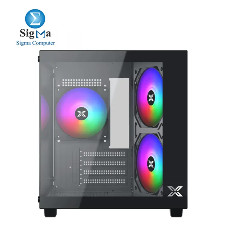 Xigmatek Aqua M Nano II     M-ATX case  supports 155mm CPU coolers  290mm GPUs  240mm radiator  up to 7 fans  ATX PSU  150mm   2 tempered glass panels  USB 3.0.