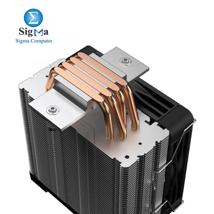 Xigmatek EPIX II – 120mm RGB CPU Air Cooler, 4x Ø6mm heat pipes, 225W TDP, 69.3 CFM airflow, ≤28.6 dBA, Intel & AMD compatible.
