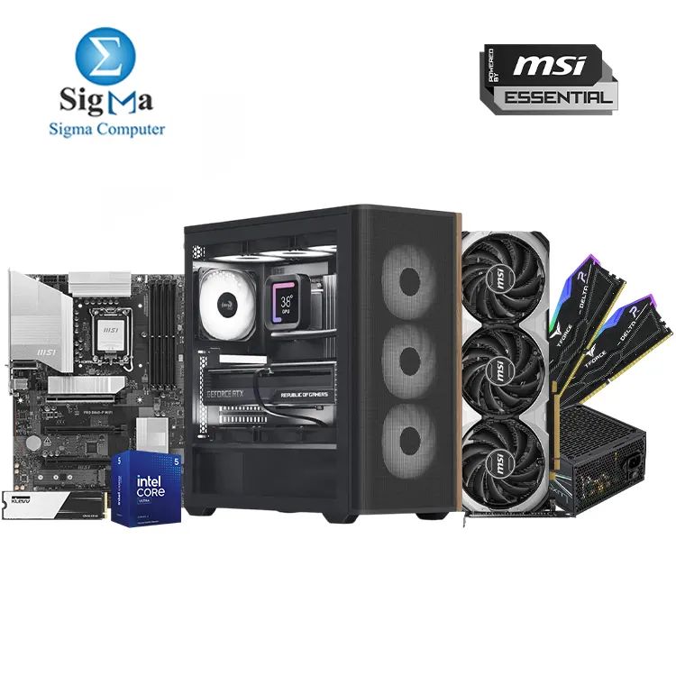 Powered By Msi Essential MSI PRO B860-P WIFI - Intel Core Ultra 5 225F - TEAMGROUP 2x16GB 6000MHz - MSI RTX 4060 Ti 8GB - KLEVV C910 500GB - AeroCool D501A And LUXPRO 750W 80 Bronze Powered By Msi Essential MSI PRO B860-P WIFI - Intel Core Ultra 5 225F - TEAMGROUP 2x16GB 6000MHz - MSI RTX 4060 Ti 8GB - KLEVV C910 500GB - AeroCool D501A And LUXPRO 750W 80 Bronze