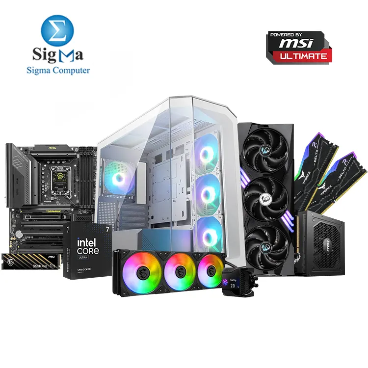 Powered By Msi Ultimate MSI MAG Z890 Tomahawk WiFi - Intel Core Ultra 7 265KF - TEAMGROUP 2x16GB 6000MHz - MSI RTX 5070 12GB - MSI SPATIUM M460 1TB - MSI MPG D360 360mm - MSI MAG 750W - MSI MAG PANO M100L CASE Powered By Msi Ultimate MSI MAG Z890 Tomahawk WiFi - Intel Core Ultra 7 265KF - TEAMGROUP 2x16GB 6000MHz - MSI RTX 5070 12GB - MSI SPATIUM M460 1TB - MSI MPG D360 360mm - MSI MAG 750W - MSI MAG PANO M100L CASE