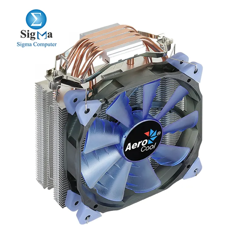AeroCool Verkho 4     140W TDP  3  6mm heat pipes  120mm PWM fan  800   2000 RPM   56.4 CFM airflow  27 dBA  Intel   AMD socket support.