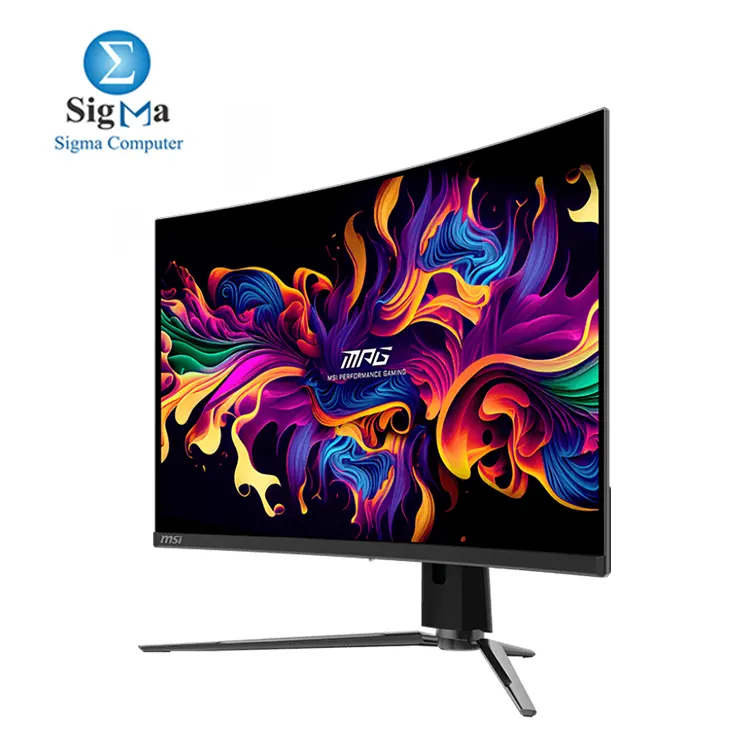 MSI MPG 321CURX QD-OLED – 31.5-Inch 4K QD-OLED, 240Hz, 0.03ms, DisplayHDR True Black 400, HDMI 2.1, USB-C 98W, G-Sync, KVM, OLED Care, 3-Year Burn-In Warranty